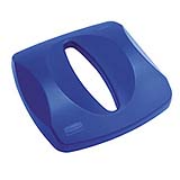 Blue Paper Lid for 23-gal. Untouchablel® Square Recycling Container. 1/ea