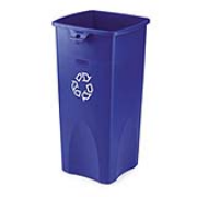 Untouchablel® Square Recycling Containers 23-gal. (Blue) 1/ea