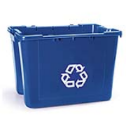 Recycling Box 14-gal. (Blue) 1/ea