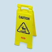 Folding Floor Sign (Caution/multilingual) 1/ea