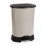 Stainless Steel/Plastic Medical Waste Step-On Containers 23-gal. Steel/Black 1/ea