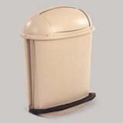 Foot Pedal Rolltop Container 14-1/2 gal. Beige 1/ea