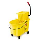 Yellow WaveBrake® 44-qt. Foot-Activated Mop Bkt./Side-Press Wringer Combo 1/ea