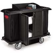 Full Size Housekeeping Cart with Doors 1/ea