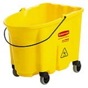 Yellow WaveBrake® 35-qt. Mop Bucket w/Casters 1/ea