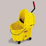 Yellow WaveBrake® 35-qt. Mop Bucket & Down-Press Wringer Combo 1/ea