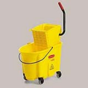 Yellow WaveBrake®  35-qt. Mop Bucket & Side-Press Wringer Combo 1/ea