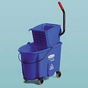 Blue WaveBrake® 35-qt. Mop Bucket & Down-Press Wringer Combos 1/ea