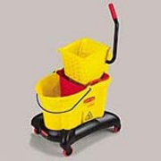 Yellow WaveBrake®  Dual Water 35-qt. Mop Bucket & Side Press Wringer Cmbo. 1/ea