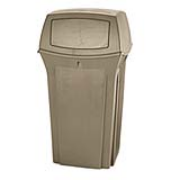 Rangerl® 35-Gallon Hooded-Top Container (Beige) 1/ea