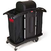 Full Size High-Security Housekeeping Cart with Locking Hood 1/ea