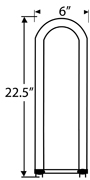 Flourescent U-Bend 22.5" Mini-Bi-Pin T8 32-wat CW S8455 cs/16