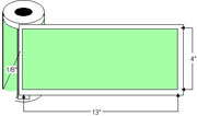 Thermal Transfer 4" x 13" Label 3" Core Roll w/Perf cs/1,900