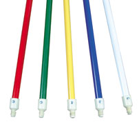 Powder-Coated Metal Handle With Plastic thread 1 x 60" yellow