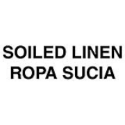 Soiled Linen Identification Decals for Waste Containers, Bi-Lingual 1/ea