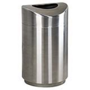 ECLIPSE® Fire-Safe Steel Receptacles 30-gal. (Satin Stainless Steel) 1/ea