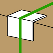 Angle Board Strapping Protector .120x2x2x3" cs/1200