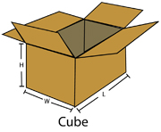 Corrugated Box (RSC) 25-1/8x8-3/8x17-1/2" ECT32 Kraft 1/ea (Y)