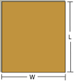 Corrugated Sheet 48" x 96" 275-lb. D/W Kraft 1/ea (T)