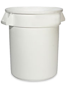 Round Brute® Container 10-gal. White 1/ea