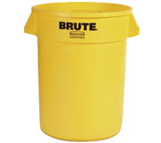 Round Brute® Container 44-Gal. Yellow 1/ea