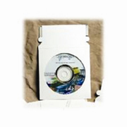 5x5" CD Mailer with Window White Self-Seal cs/500
