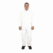 Disposable Coveralls, Tyvek® Substitute, Elastic Wrist & Ankles (XL) White cs/25