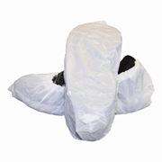 Disposable Water Resistant Shoe Cover, White Polyethylene (L) cs/300