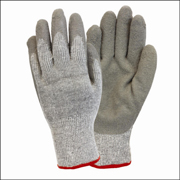 Premium Crinkle Latex Coated Gloves w/Thermal Lining "L" gray/gray 12/pair
