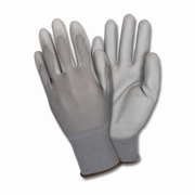 Glove, Polyurethane Coated Nylon Knit gray on gray "S" 12/pr