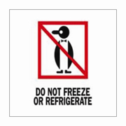 3x4"Do Not Freeze Or Refrigerate (penguin) Label rl/500
