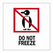 3x4"Do Not Freeze (penguin) Label rl/500