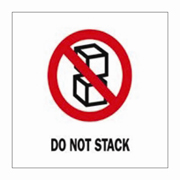 3x4"Do Not Stack (Boxes) Label rl/500