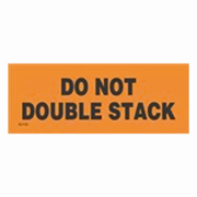 2x6"Do Not Double Stack (black / orange) Label rl/500