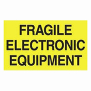 3x5"Fragile Electronic Equipment Label rl/500