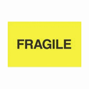 3x5"Fragile (black / F-yellow Label rl/500