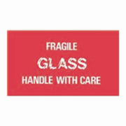 3x5"Fragile Glass Handle With Care Label rl/500