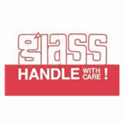 3x5"Glass Handle With Care Label rl/500