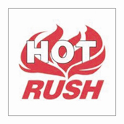 4x4"Hot Rush (flames) Label rl/500
