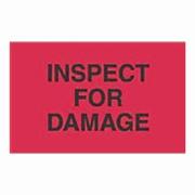 3x5"Inspect For Damage Label rl/500