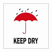 3x4"Keep Dry (umbrella / rain) Label rl/500