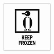 3x4"Keep Frozen (penguin) Label rl/500