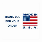 3x5"Made In USA Thank You For Your Order Label rl/500
