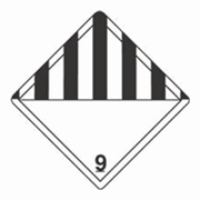 4x4"Miscellaneous - Hazard Class 9 Label rl/500