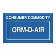 2-1/4x1-3/8"ORM-D AIR Consumer Commodity Label rl/500