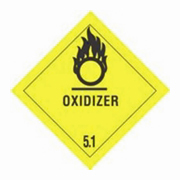 4x4"Oxidizer - Hazard Class 5 Label rl/500