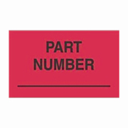2x8"Part Number Label rl/500