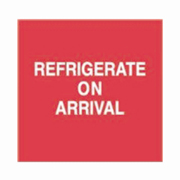 4x4"Refigerate on Arrival Label rl/500