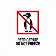 3x4"Refrigerate Do Not Freeze (penguin) Label rl/500