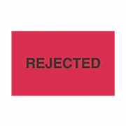 3x5"Rejected Label rl/500